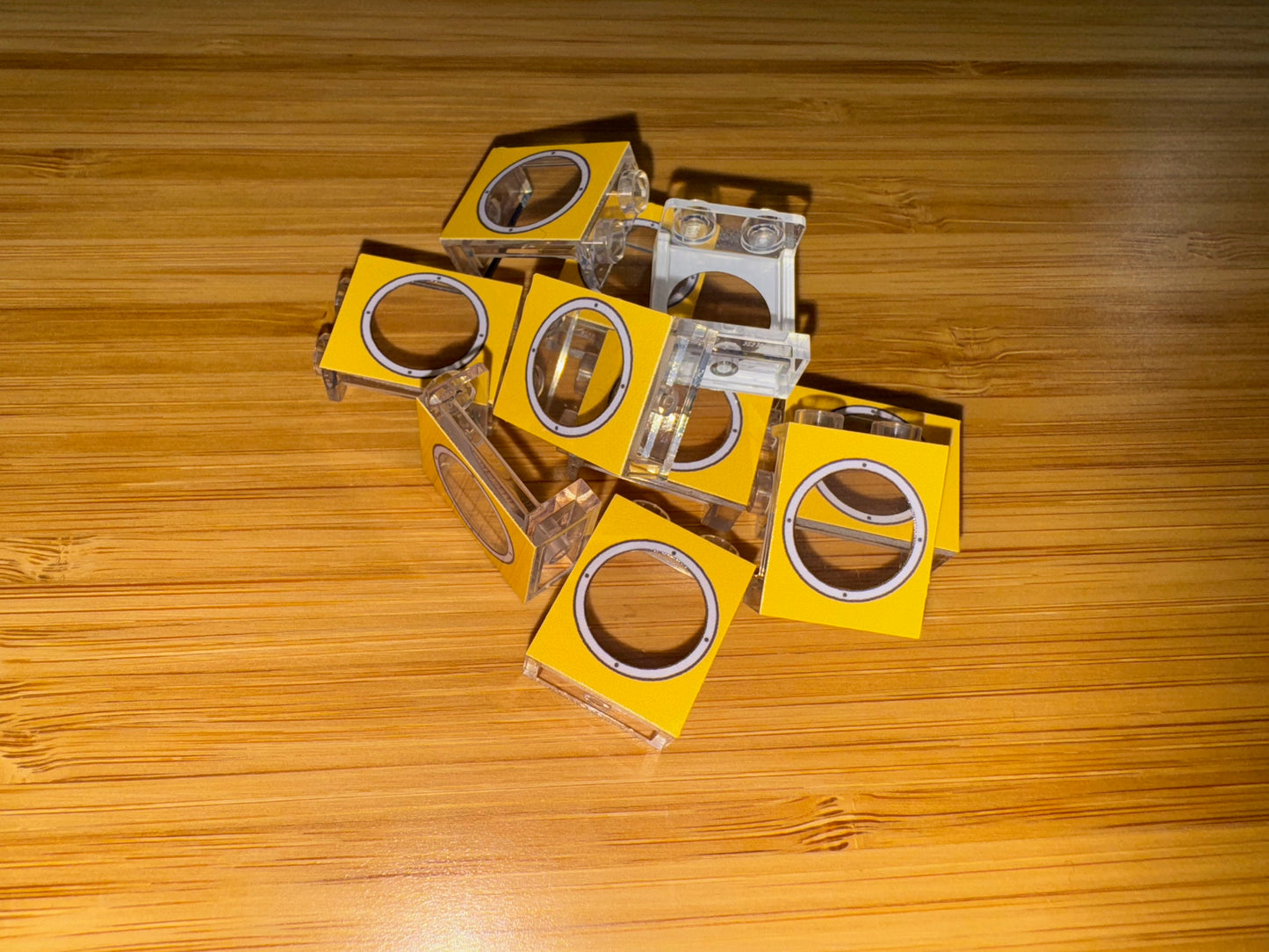 10 x Custom Printed Panel 1 x 2 x 2 - Trans Clear - Porthole
